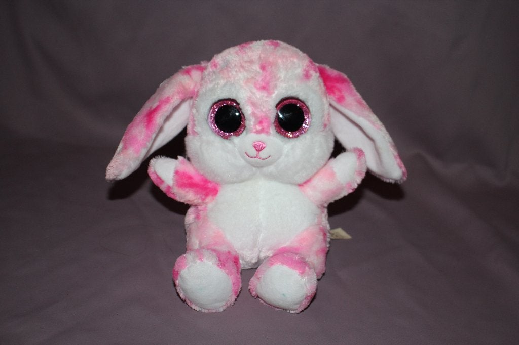 Zgan wit / roze konijn met glitter ogen - paws 20cm, Kinderen en Baby's, Overige merken, Overige karakters, Konijn, Ophalen of Verzenden