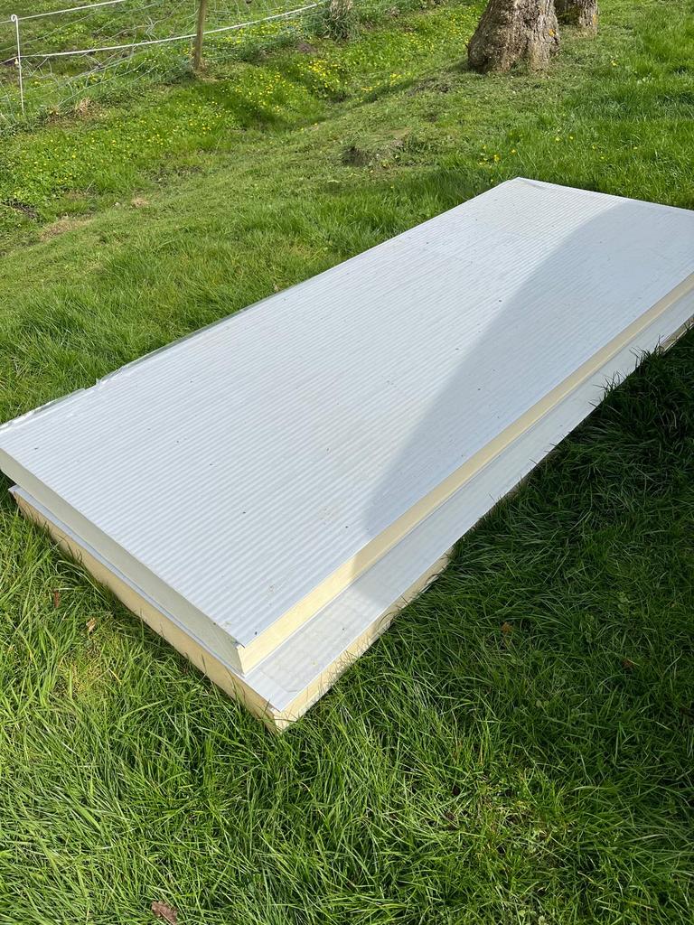 Sandwichpanelen 12 cm dik, 2500 mm lang, Ophalen, Nieuw, Overige materialen, 100 mm of meer