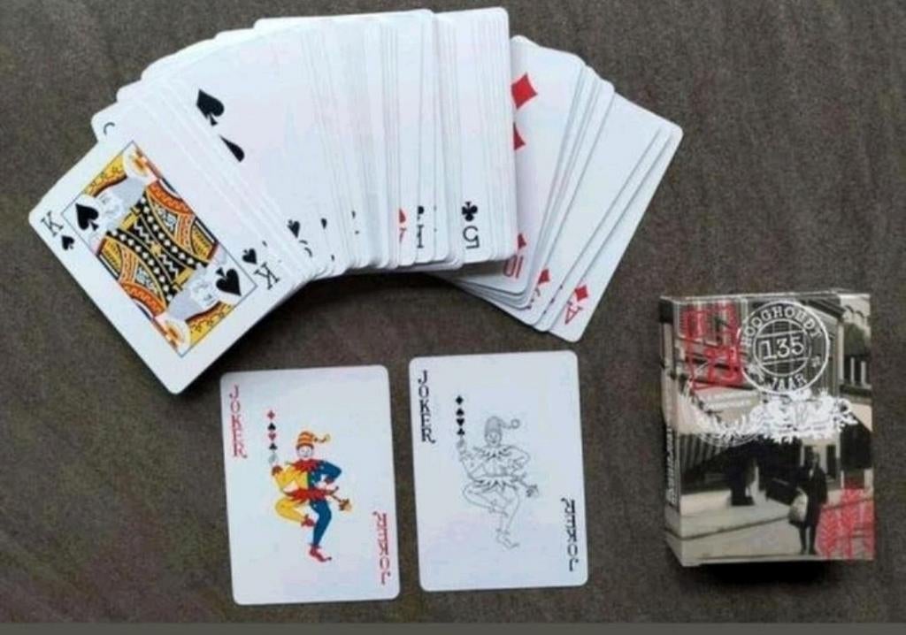 Speelkaarten (+ 2 jokers) Distilleerderij Hooghoudt 135 jaar, Ophalen of Verzenden, Zo goed als nieuw, Speelkaart(en)