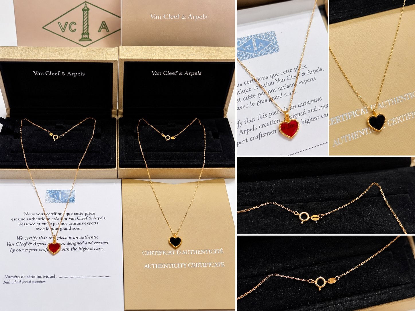 VCA Inspired Heart Necklace – 18K Goud ️, Sieraden, Tassen en Uiterlijk, Ophalen of Verzenden, Nieuw, Goud, Met hanger