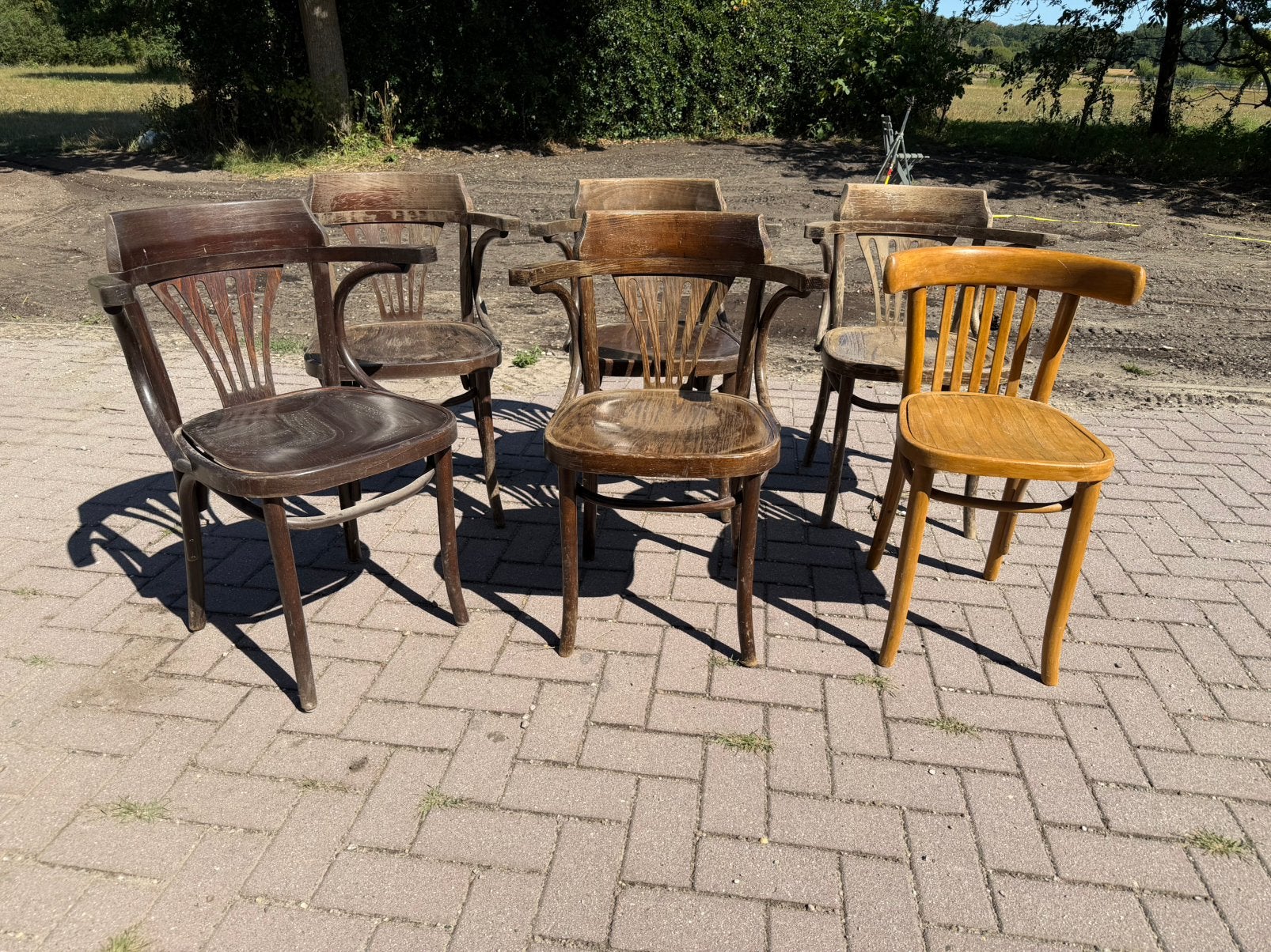 6 cafe Thonet stoelen, Ophalen
