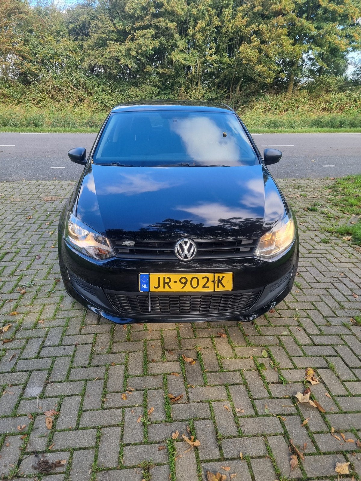 Volkswagen Polo 1.2 6V 44KW 5D My2009 2010 Zwart, Auto's, Voorwielaandrijving, 40 €/maand, 1198 cc, Zwart