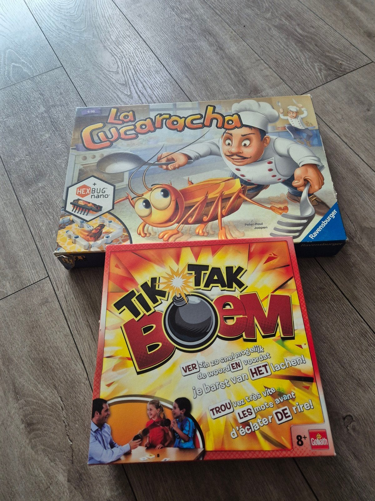 La cucaracha en tik tak boem, Hobby en Vrije tijd, Gezelschapsspellen | Kaartspellen, Vijf spelers of meer, Ophalen, Zo goed als nieuw