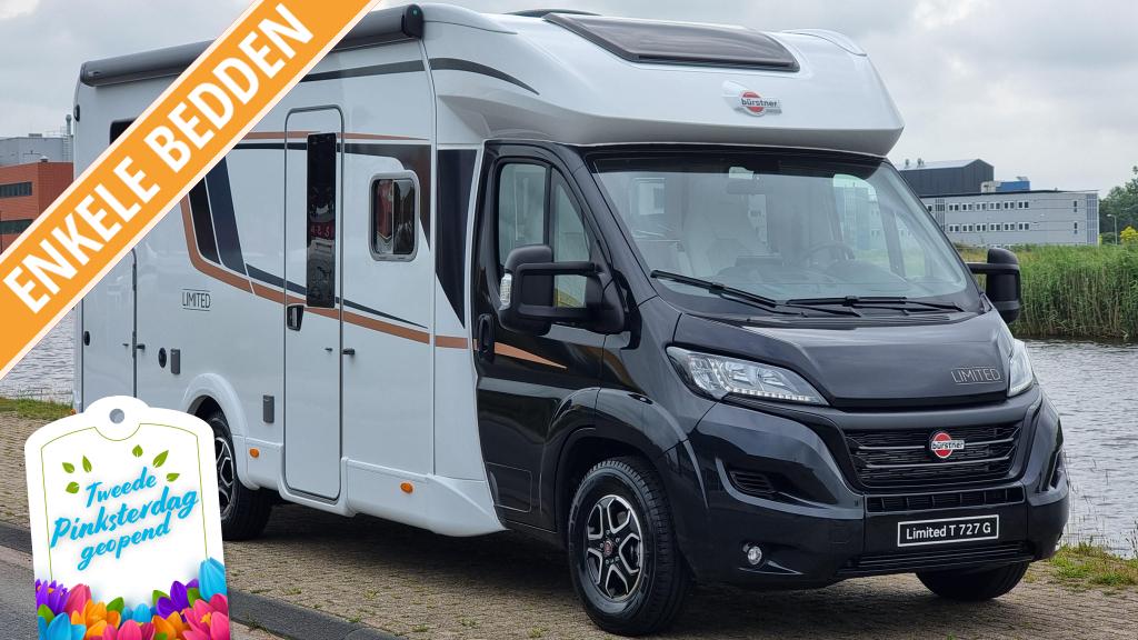 Bürstner Limited T 727 G, Caravans en Kamperen, Campers, Automaat, Ringverwarming, Fiat, 7 tot 8 meter
