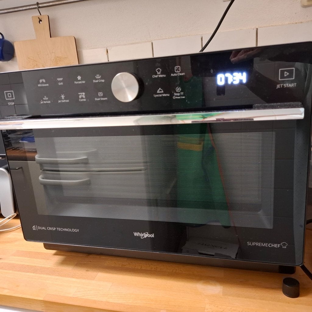Whirlpool MWP 339 B combimagnetron – werkt uitstekend, Ophalen, Combimagnetron, Zo goed als nieuw, Draaiplateau