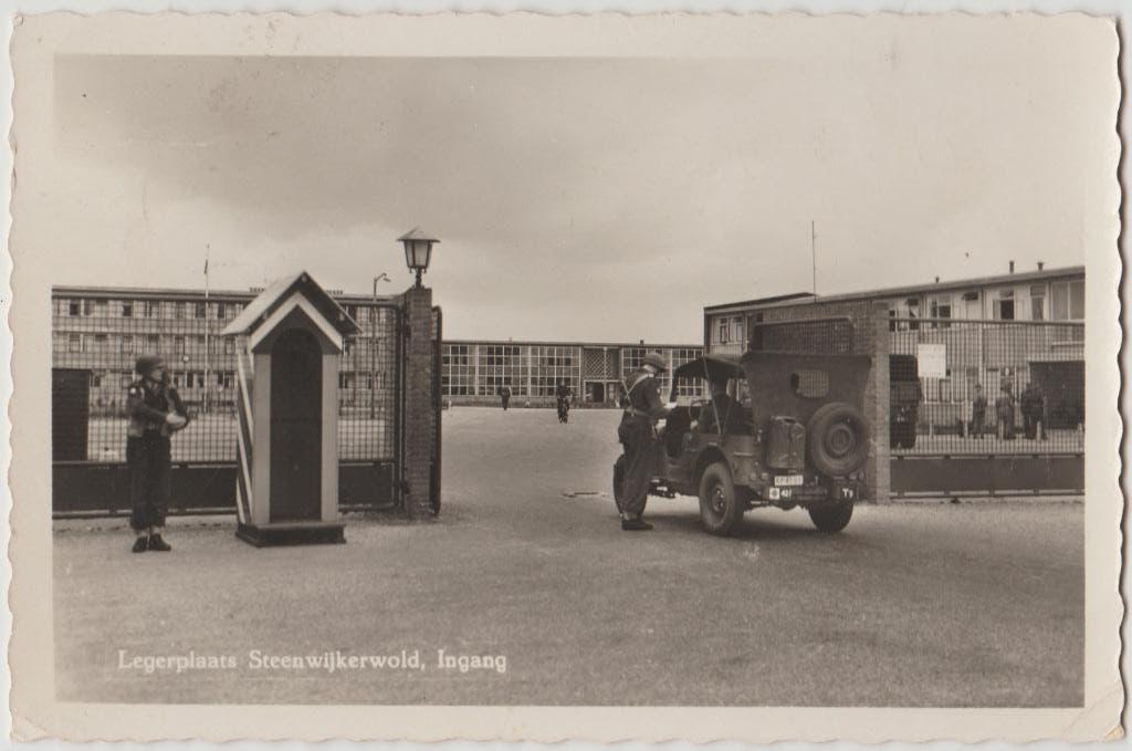 militaire post legerplaats steenwijkerwold leger militair 61, Ophalen of Verzenden, 1960 tot 1980, Gelopen, Gebouw