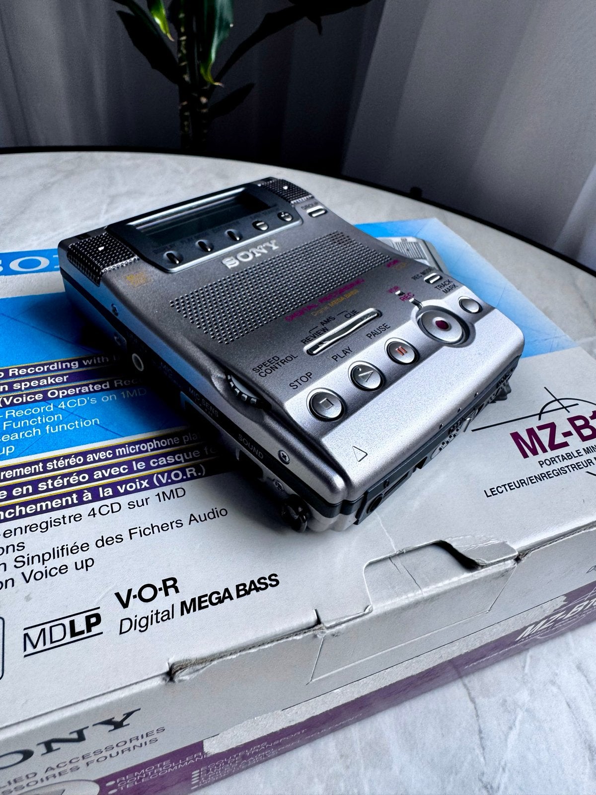 Sony MZ-B100 Minidisc speler/recorder compleet in doos, Ophalen of Verzenden, Minidisc-recorder