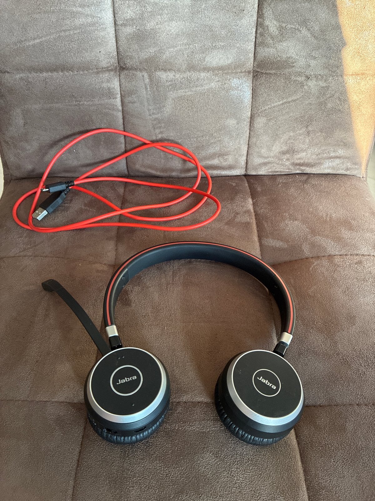 Jabra Evolve 65 MS On-ear Headset met Microfoon, Audio, Tv en Foto, Koptelefoons, Ophalen, Bluetooth, On-ear, Zo goed als nieuw