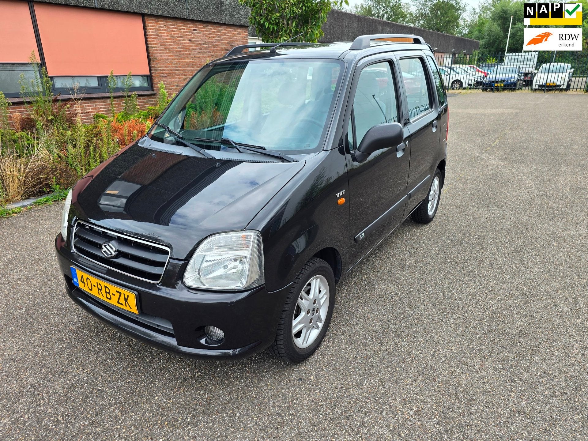 Suzuki Wagon R+ 1.3 FreeStyle airco boekjes nap automaat, 94 pk, Elektrische ramen, Wagon R+, Zwart