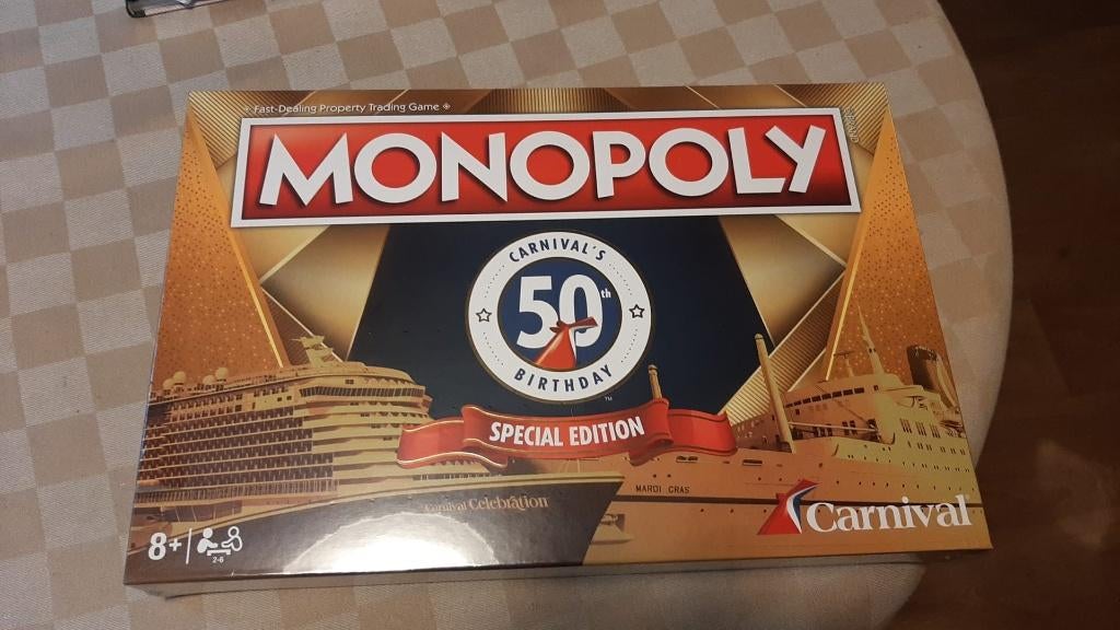 bordspel seal Monopoly Carnival 50th Monopolie edition, Hobby en Vrije tijd, Gezelschapsspellen | Bordspellen, Vijf spelers of meer