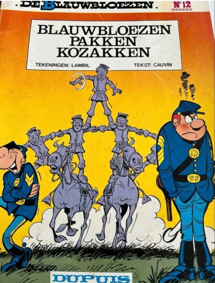 De Blauwbloezen nr. 12: Blauwbloezen Pakken Kozakken, Eén stripboek, Ophalen of Verzenden, Gelezen