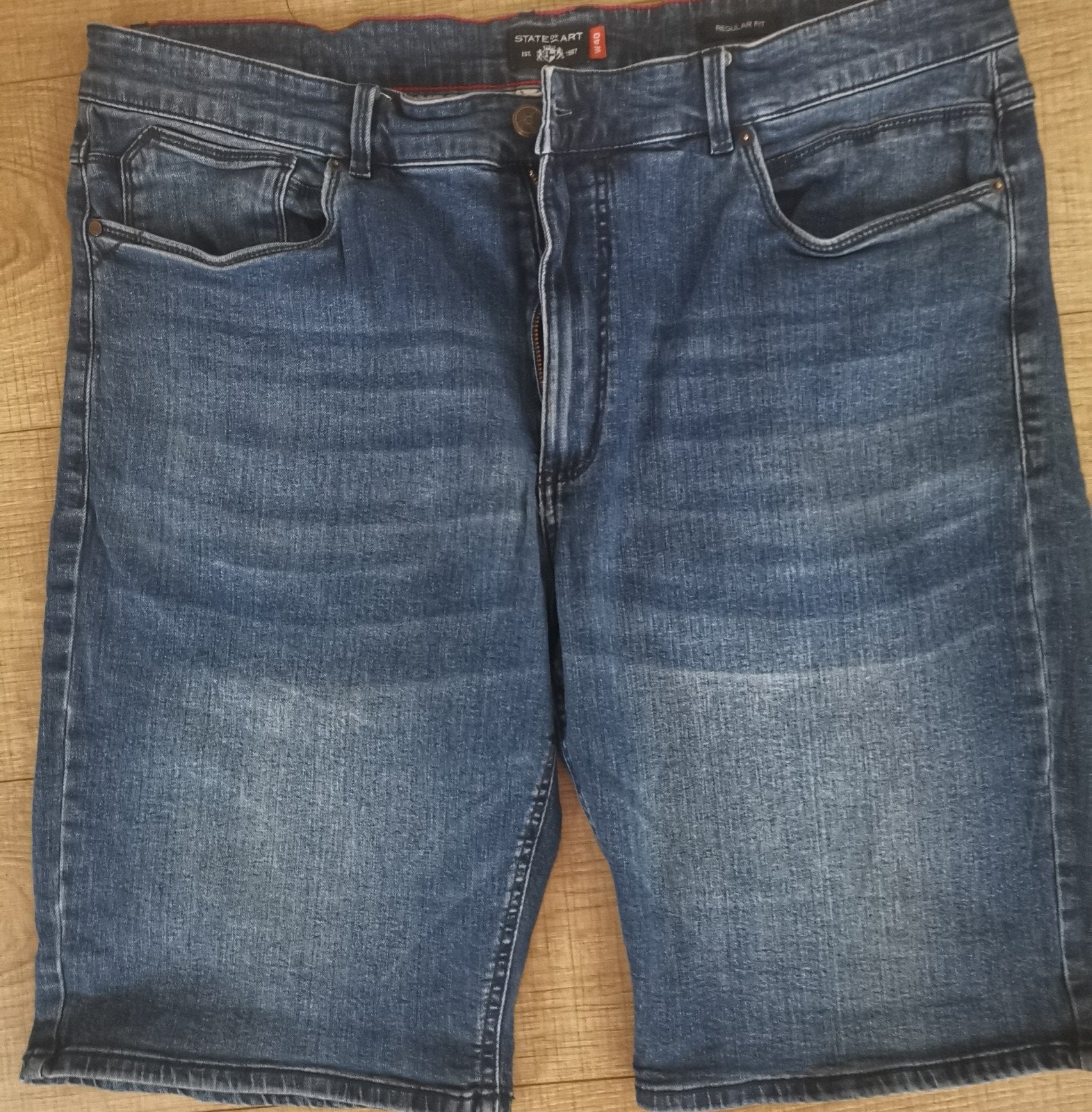 STATE OF ART Jeans short maat W40, State of Art, Zo goed als nieuw, Broek of Spijkerbroek, Verzenden