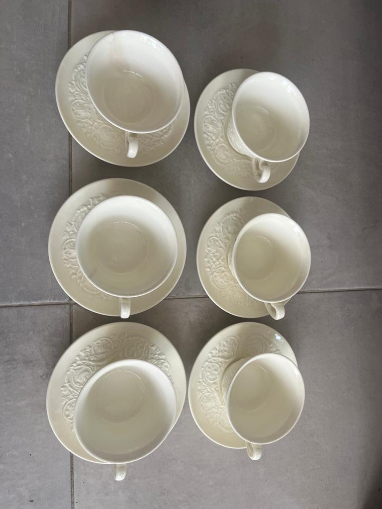 Wedgwood Patrician Theeservies - Compleet met Theewarmer, Antiek en Kunst, Antiek | Servies compleet, Ophalen of Verzenden