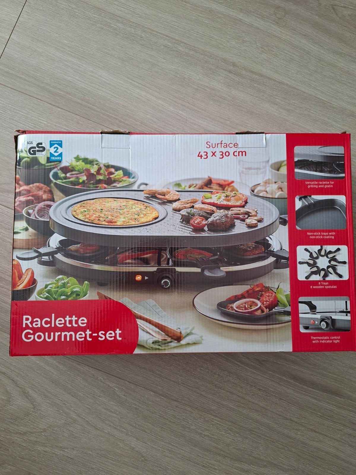 Raclette Gourmet-set voor 8 personen - Nieuw in doos, Ophalen, Nieuw, 8 personen of meer