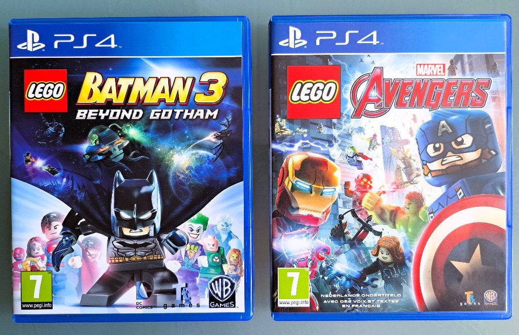 PS4 games Lego Mavel Avengers & Batman 3 Beyond Gotham, 2 spelers, Zo goed als nieuw, Vanaf 7 jaar, Ophalen