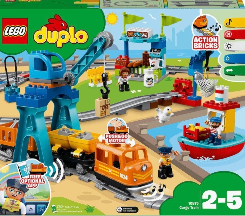 Duplo treinbaan, Kinderen en Baby's, Speelgoed | Duplo en Lego, Ophalen, Compleet, Overige thema's, Zo goed als nieuw
