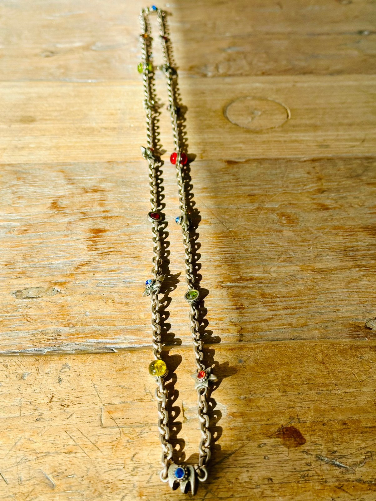 Vintage Otazu Multicolor ketting 60 cm, Overige materialen, Overige kleuren, Ophalen of Verzenden, Verstelbaar