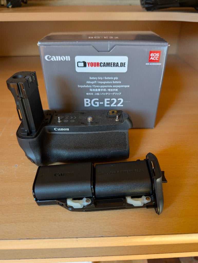 Canon BG-E22 Battery Grip voor EOS R + 2x Batterij & Lader, Audio, Tv en Foto, Fotografie | Accu's en Batterijen, Ophalen of Verzenden