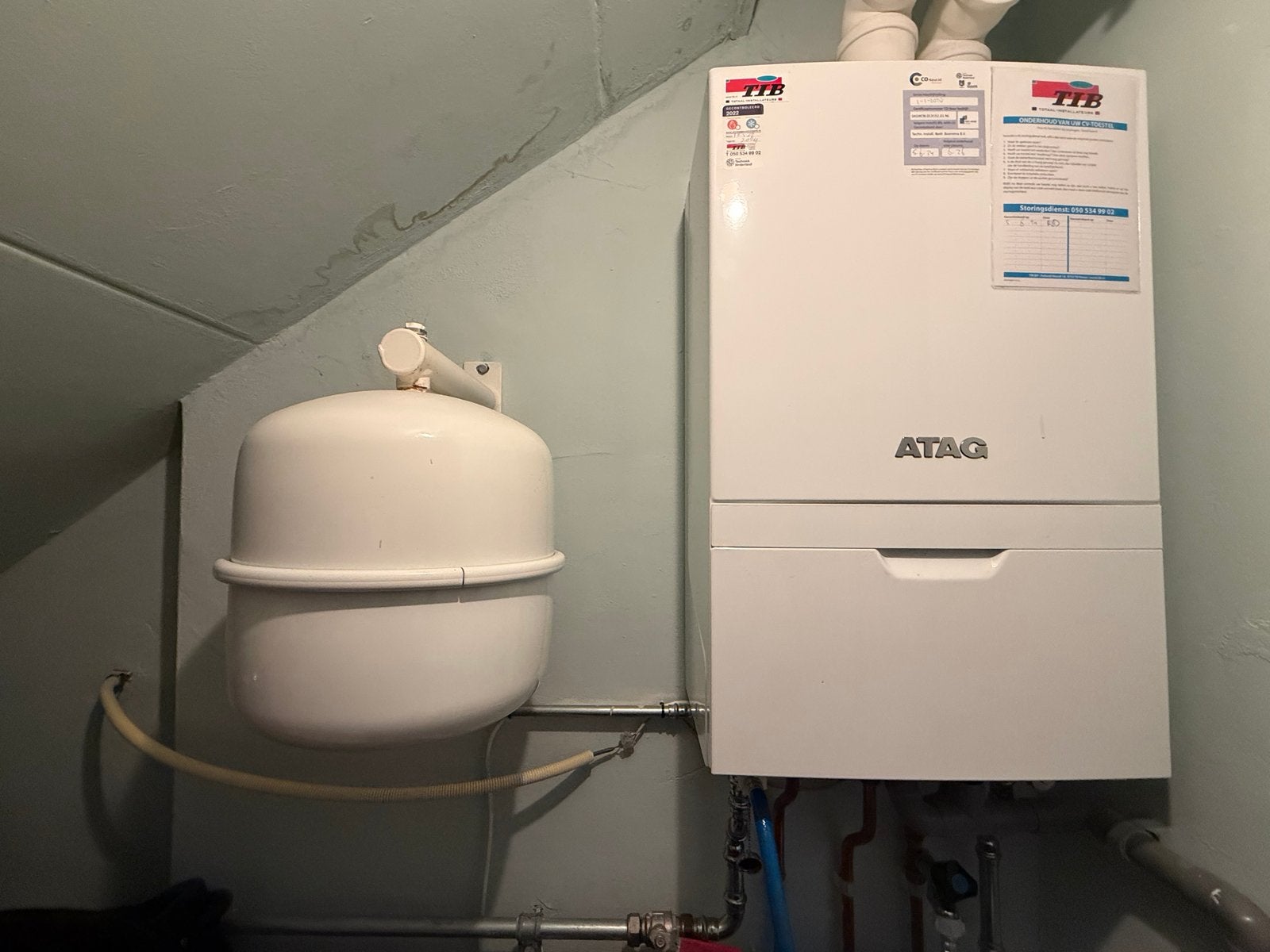 ATAG CV ketel - I36ECZ - TY36E20H + exp vat (in bedrijf 2020, Ophalen, 30 tot 80 cm, Gebruikt, Hoog rendement (Hr)