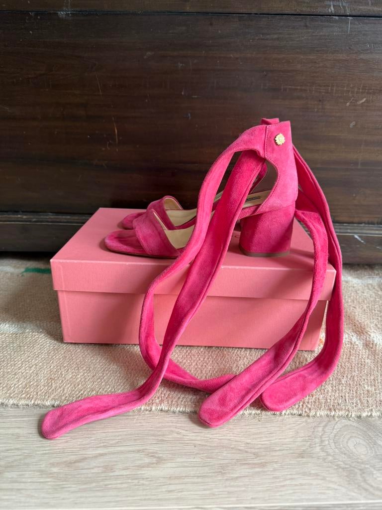 Fabienne Chapot Selena sandalen schoenen hakken maat 36 roze, Roze, Gedragen, Sandalen of Muiltjes, Ophalen of Verzenden