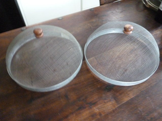 verschillende oude metalen vliegenkappen, Ophalen of Verzenden