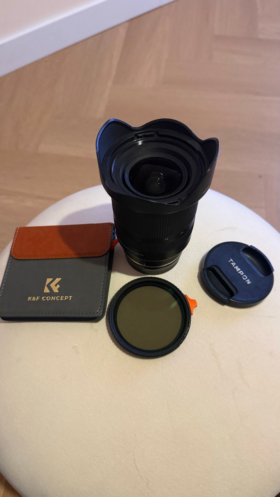 Tamron 17-28 f/2.8 Di III RXD Sony E-mount met K&F ND filter, Ophalen, Sony E-mount, Autofocus, Groothoeklens