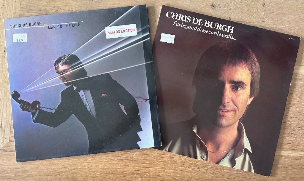 CHRIS DE BURGH - Man on the line & Far beyond castle (2 LPs), LP, Singer-songwriter, Ophalen of Verzenden, Zo goed als nieuw