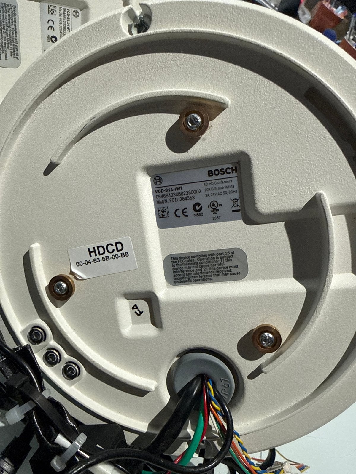 2x Bosch VCD-811-IWT HD Dome Camera met Voeding, Ophalen of Verzenden, Gebruikt, Buitencamera