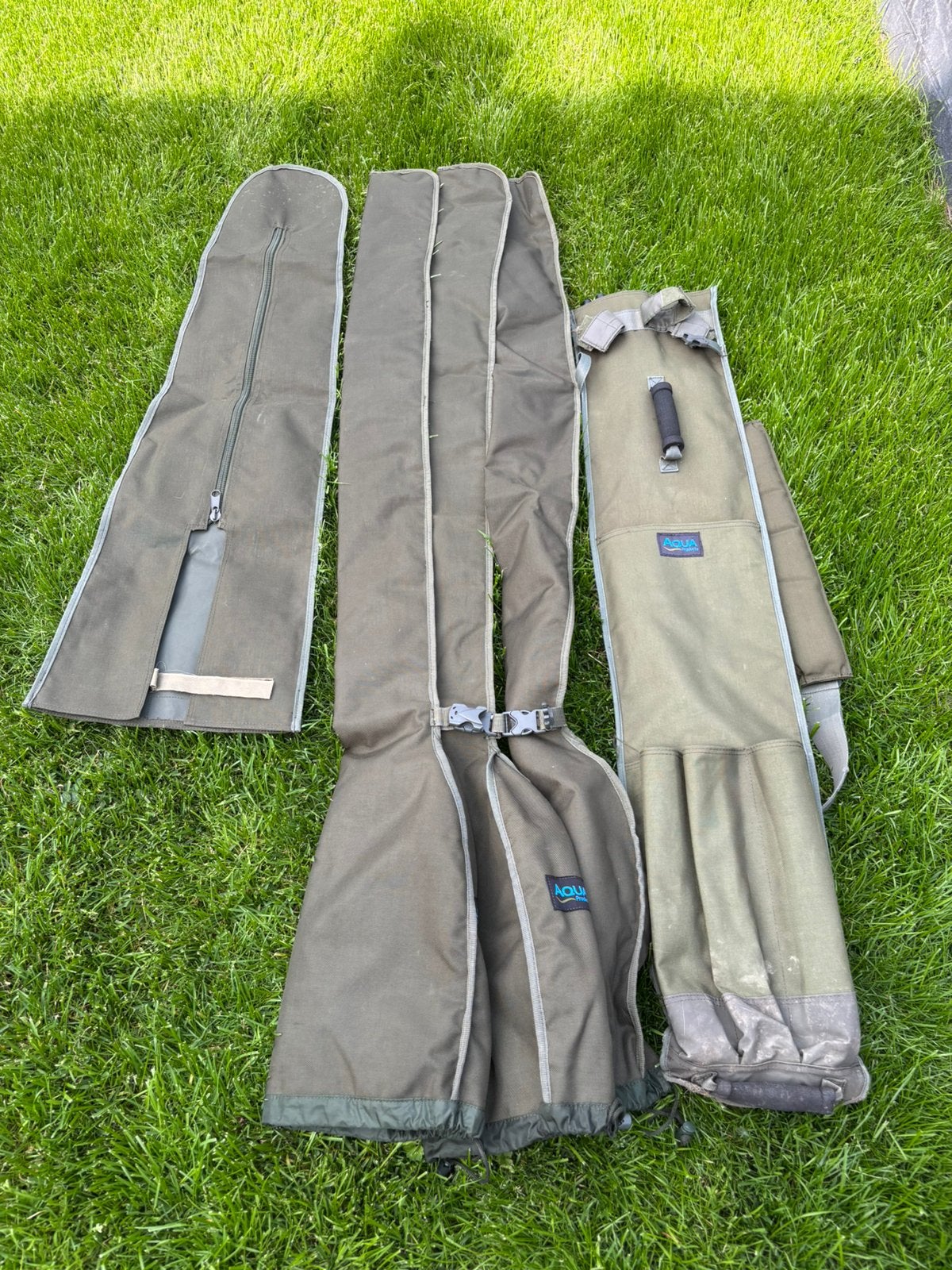 Aque Roving rucksack / Quiver voor 3 hengels + bigpit molens, Watersport en Boten, Ophalen of Verzenden, Zo goed als nieuw, Overige typen