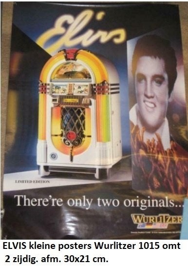WURLITZER 1015OMT ELVIS PRESLEY, originele folder, Ophalen of Verzenden, Nieuw, 1970 tot heden, Wurlitzer