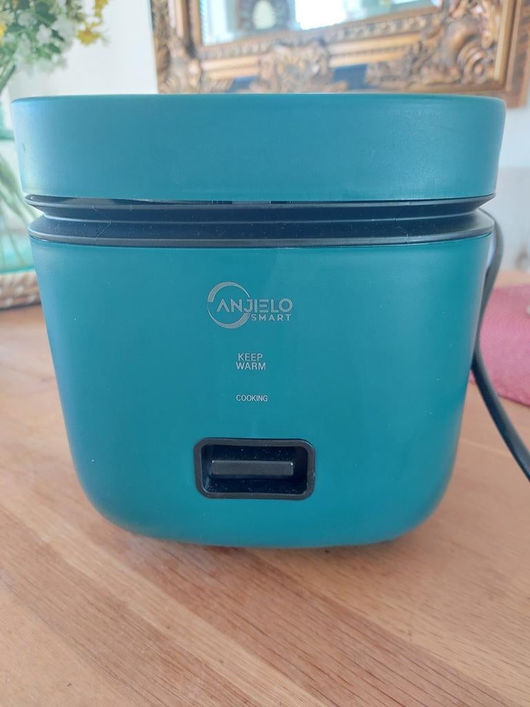 Anjelo Smart Mini Rijstkoker - Draagbaar & Compact, Witgoed en Apparatuur, Rijstkokers, Zo goed als nieuw, Ophalen of Verzenden