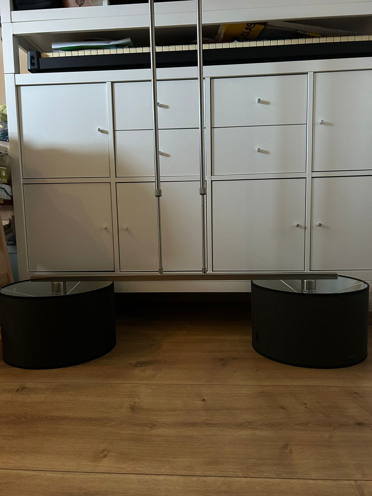 Moderne Lamp met ronde kappen, Tuin en Terras, Ophalen, Zo goed als nieuw, Rond, Minder dan 30 cm