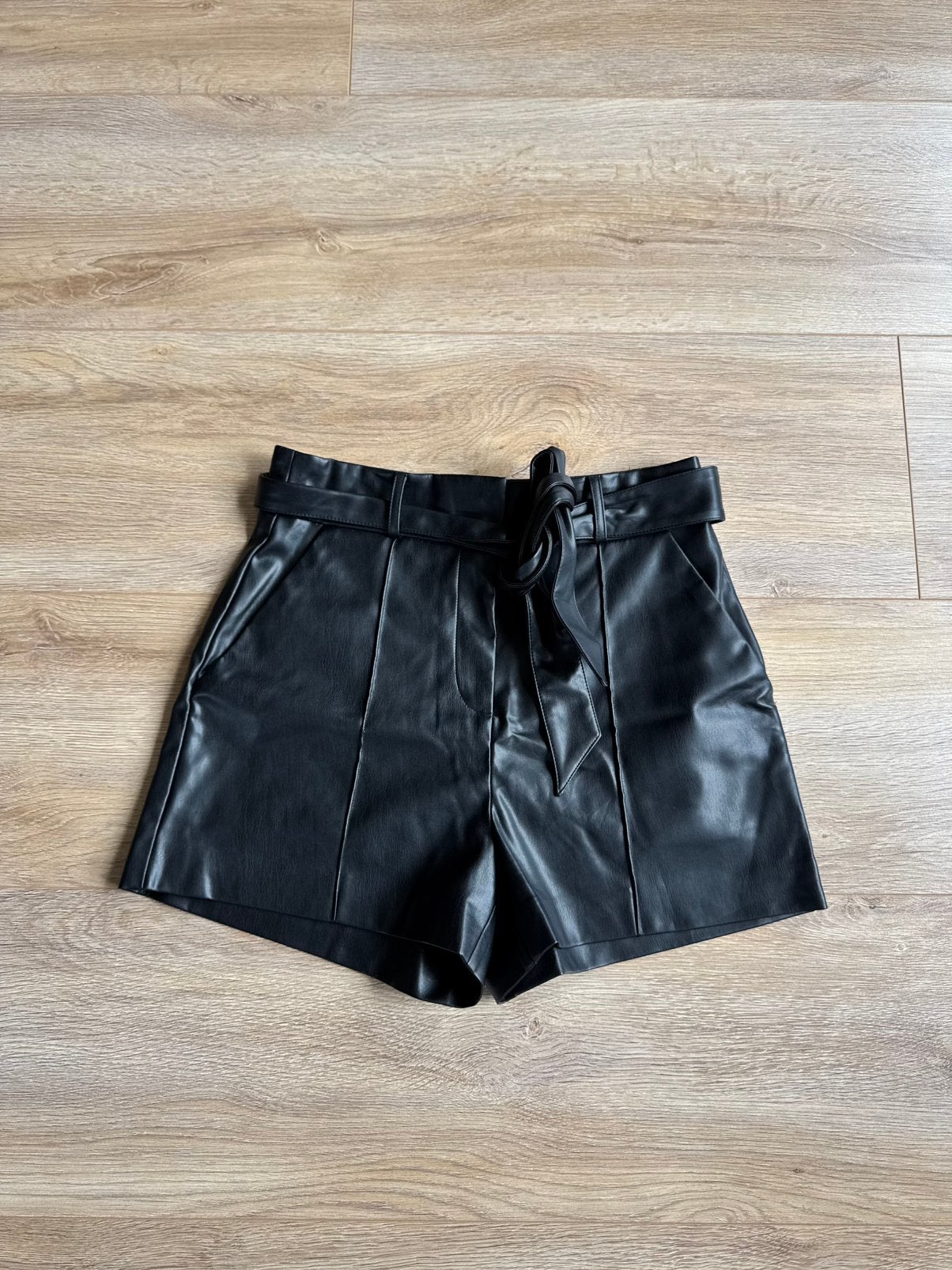 Leren short Costes maat 38 M, Maat 38/40 (M), Kort, Zwart, Ophalen of Verzenden