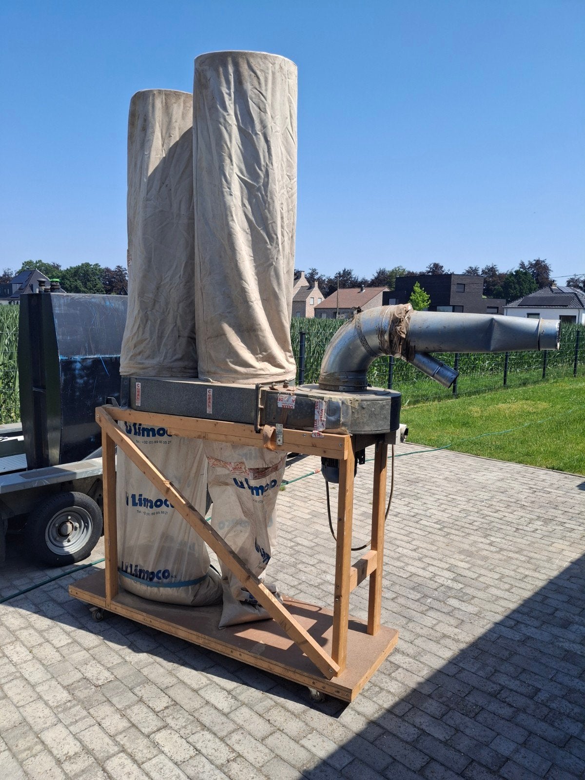 Stofafzuiging 2 zakken 380v, Doe-het-zelf en Verbouw, Ventilatie en Afzuiging, Ophalen, Afzuiger