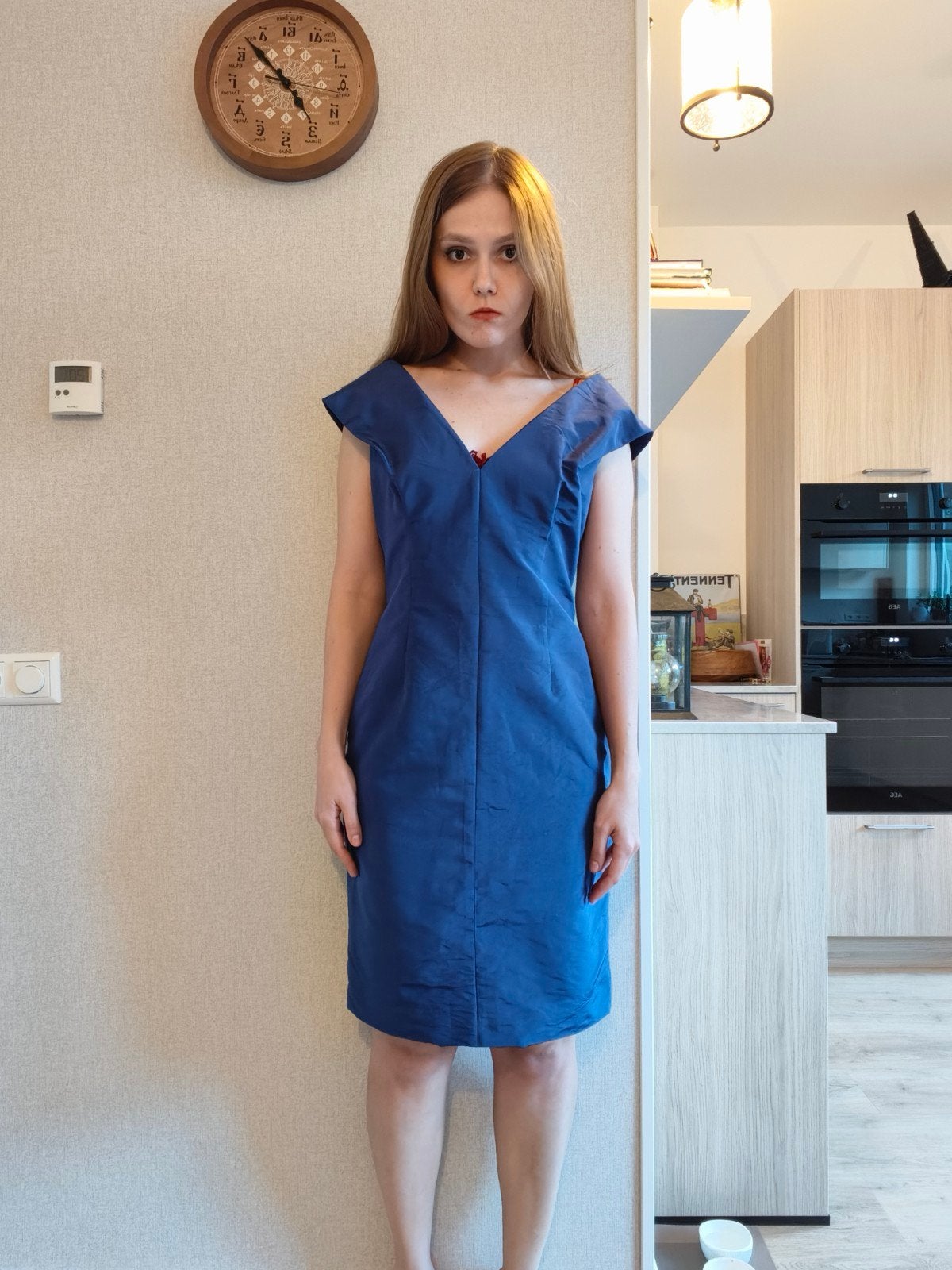 Prada Runway Archive Royal Blue Silk Cocktail Dress, Prada, Blauw, Ophalen of Verzenden, Zo goed als nieuw
