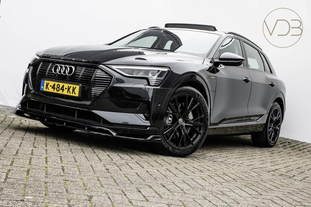 Audi e-tron 50 SOH 93% Launch edition+ 71 kWh LEER PANO 21IN, Auto's, Audi, Zwart, Automatische klimaatregeling, Zwart, Vierwielaandrijving