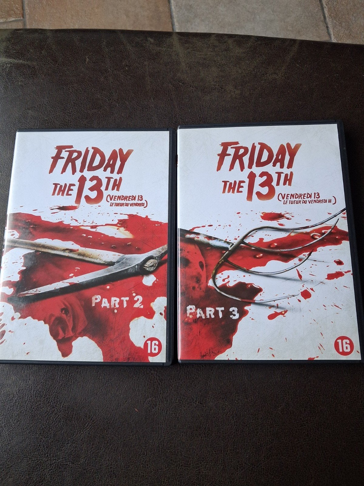 Friday the 13th Part 2 & 3 DVD's - Horror Klassiekers, Cd's en Dvd's, Dvd's | Horror, Ophalen, Vanaf 16 jaar, Inclusief doosje
