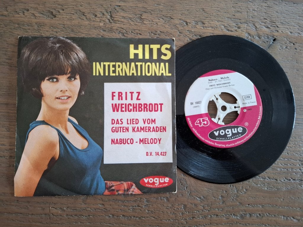 Fritz Weichbrodt – Das Lied / Nabuco-Melody – 1965 vintage, Ophalen of Verzenden, Gebruikt, Pop