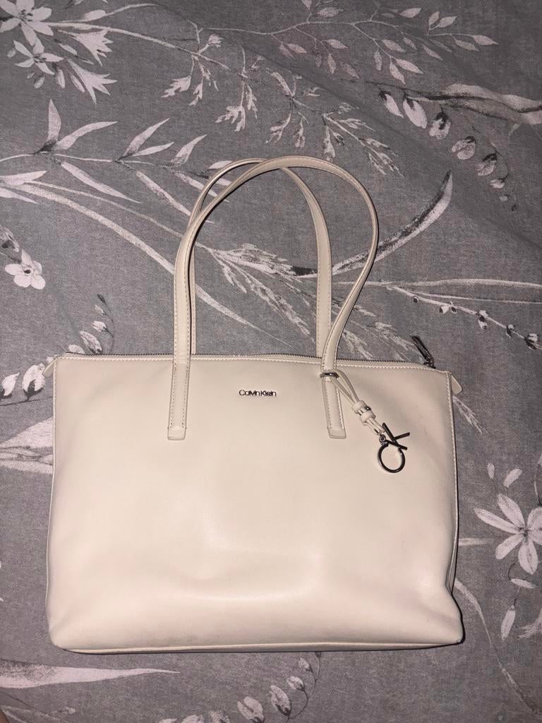 Calvin Klein handtas, Ophalen, Zo goed als nieuw, Wit, Handtas