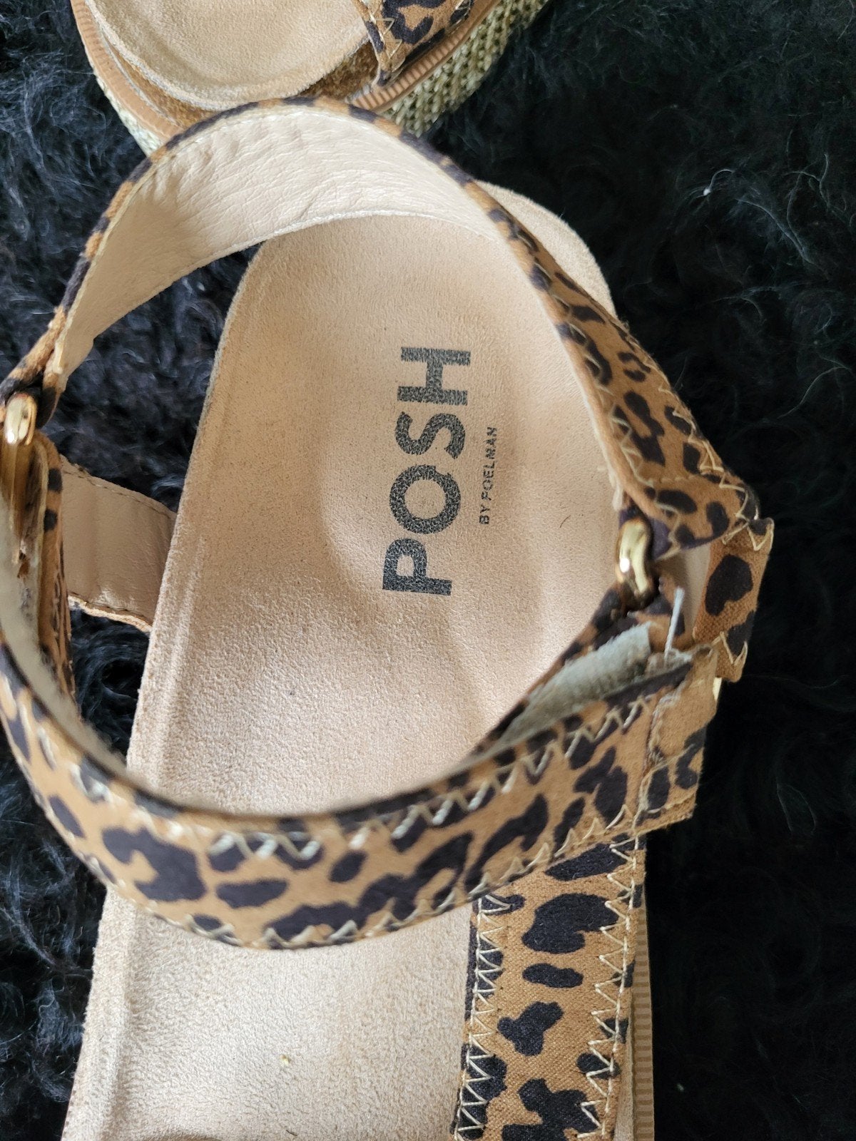 Nieuwe Posh by Poelman sandalen met luipaardprint, Bruin, Nieuw, Posh by Poelman, Sandalen of Muiltjes