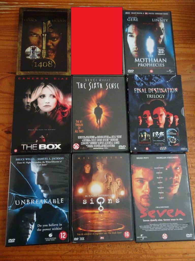 Thriller dvds: Mothman Prophecies + The Box + Sixth Sense, Cd's en Dvd's, Vanaf 16 jaar, Ophalen of Verzenden, Zo goed als nieuw