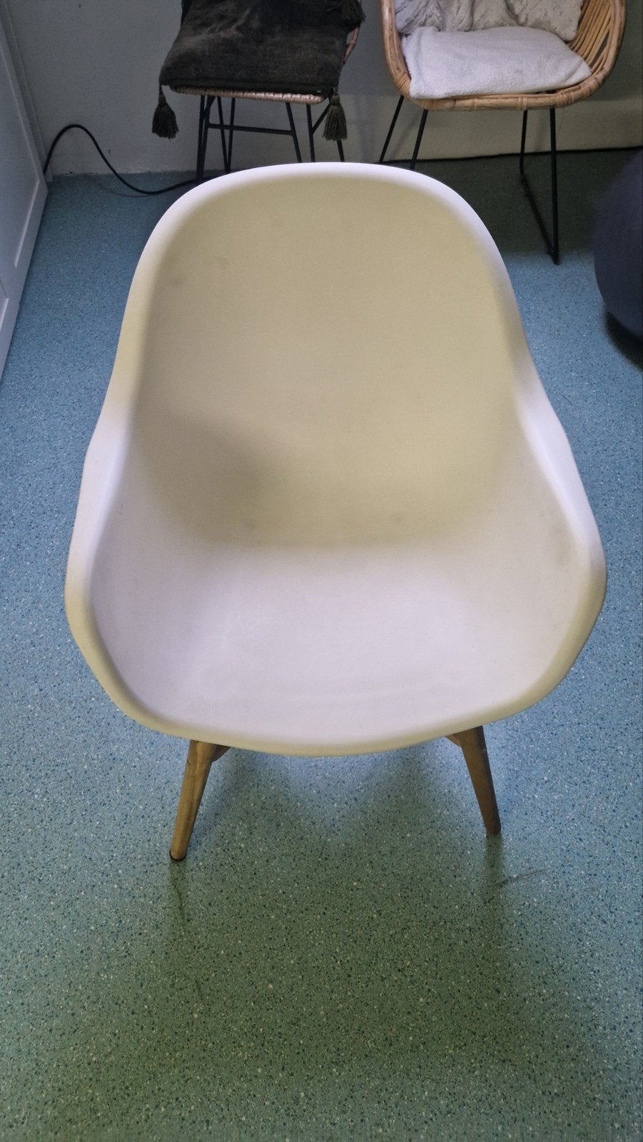 Set individuele kuip  eetkamerstoelen, 2 stuks, Ophalen, Kunststof, Gebruikt, Twee