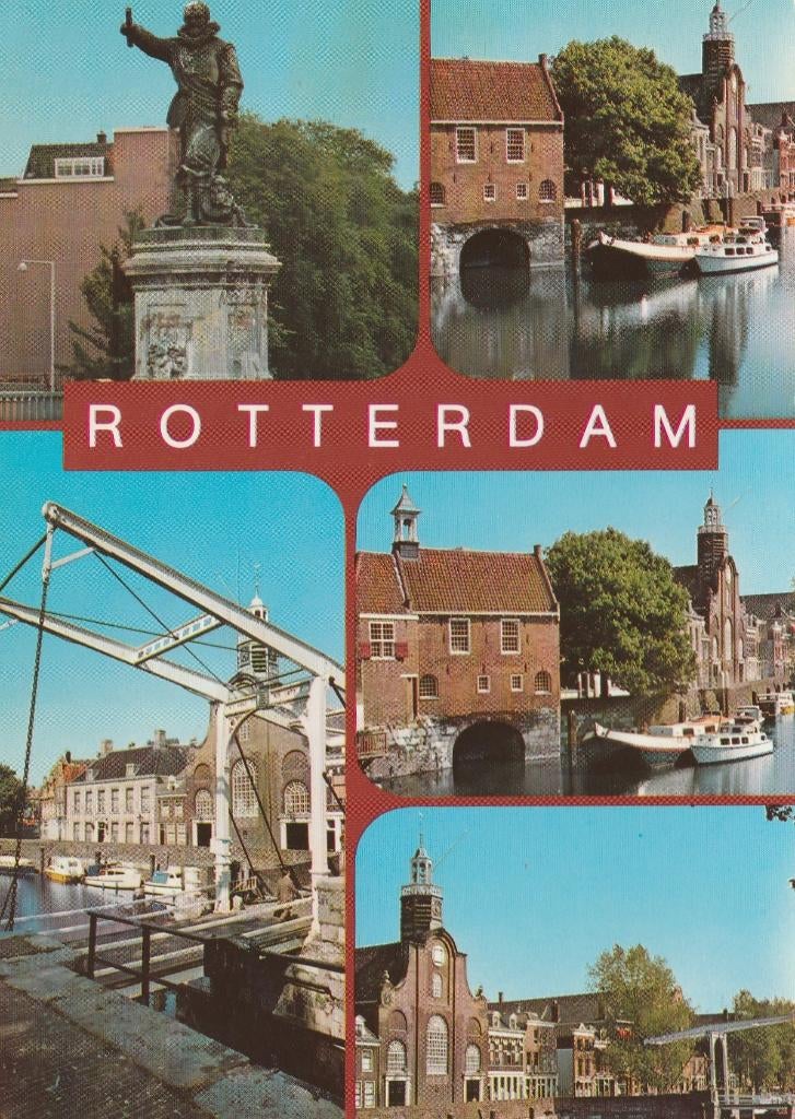 ROTTERDAM Piet Hein Brug Delfshaven, Verzamelen, Ansichtkaarten | Nederland, Gelopen, Zuid-Holland, 1980 tot heden, Verzenden