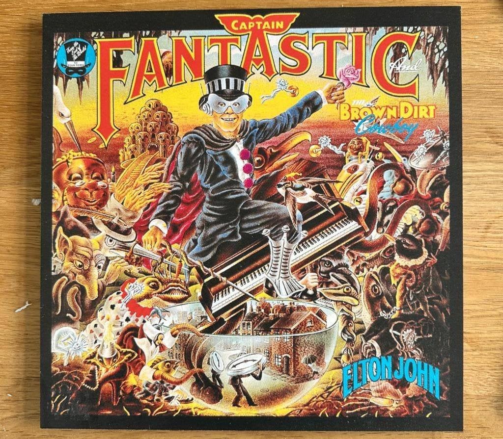 Unieke metaalprint Elton John – Captain Fantastic, Ophalen of Verzenden, Zo goed als nieuw, Poster, Artwork of Schilderij