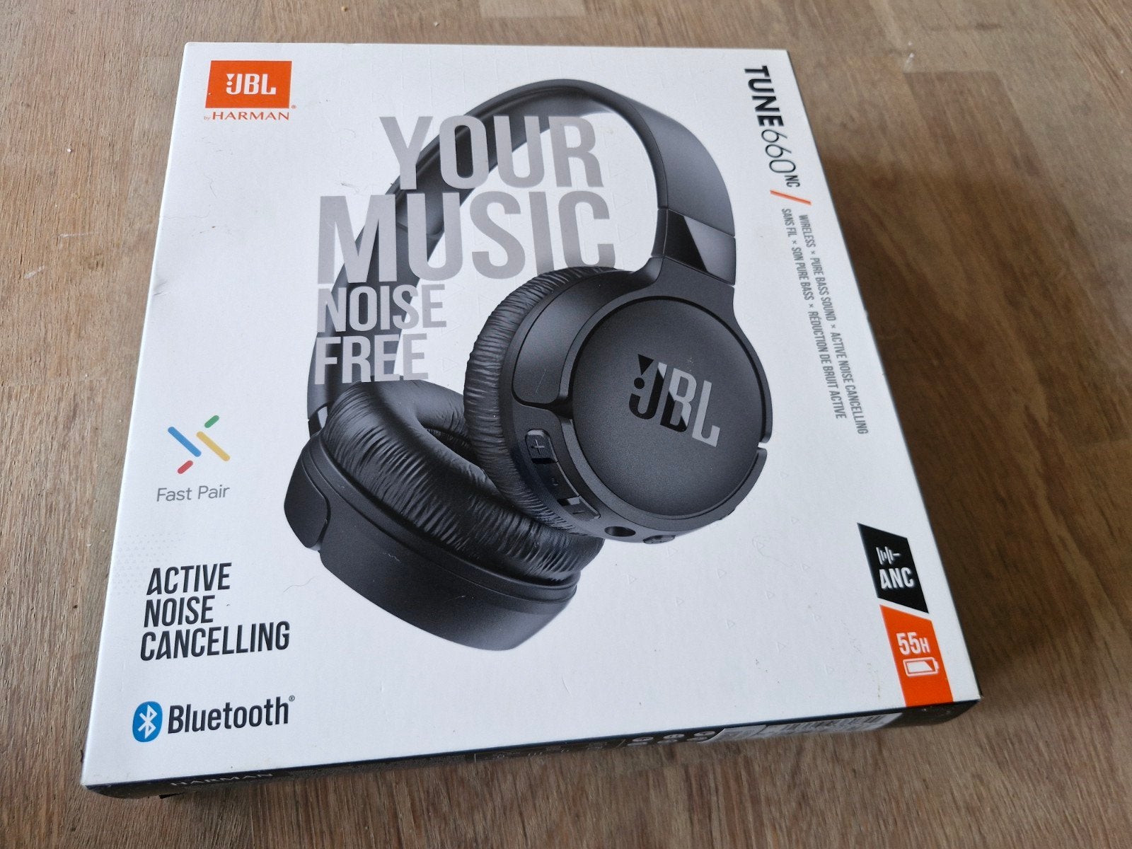 JBL Tune 660NC Noise Cancelling Koptelefoon, Audio, Tv en Foto, Koptelefoons, Nieuw, Over-ear, JBL, Zwart, Bluetooth, Draadloos