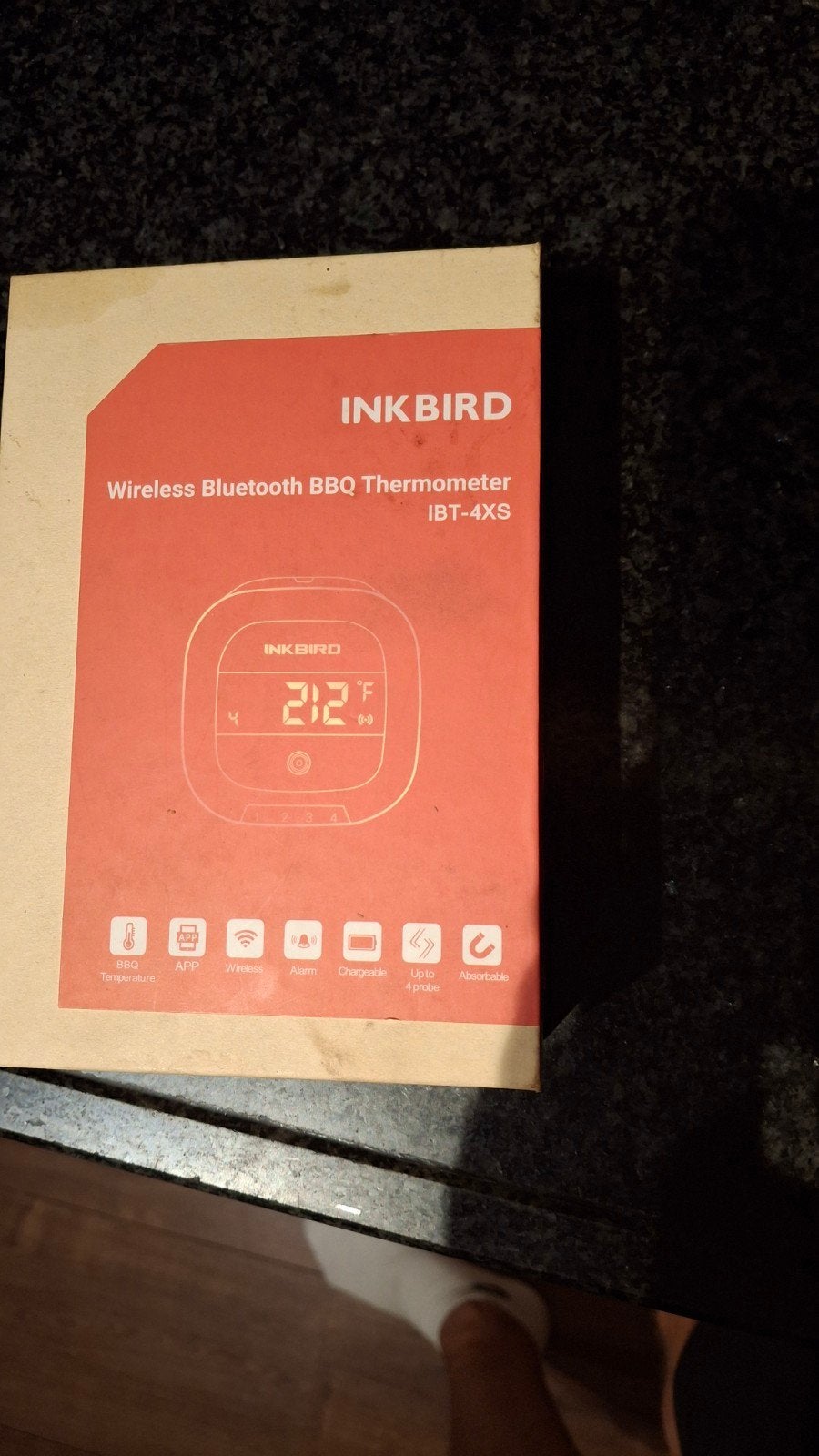 Inkbird IBT-4XS Bluetooth BBQ Thermometer (4 probes), Ophalen of Verzenden, Zo goed als nieuw, Inkbird