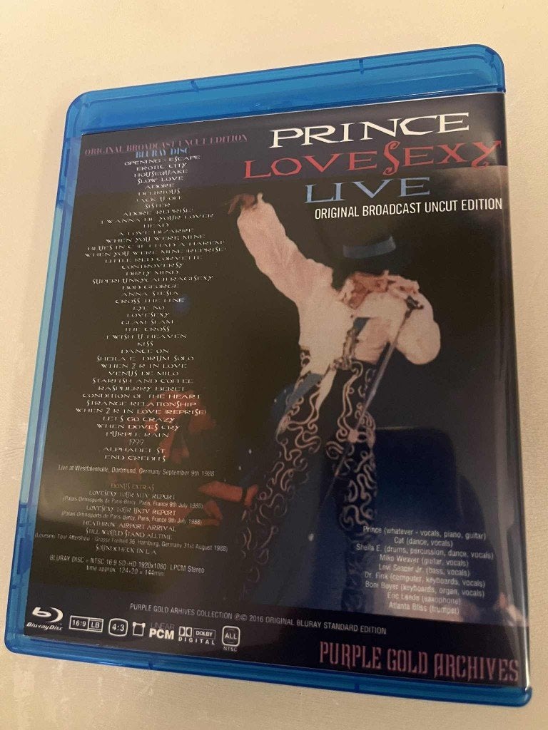 Prince “LOVESEXY” 1988 Uncut (BLU-RAY) Edition, Promo, Nieuw in verpakking, Album, Verzenden