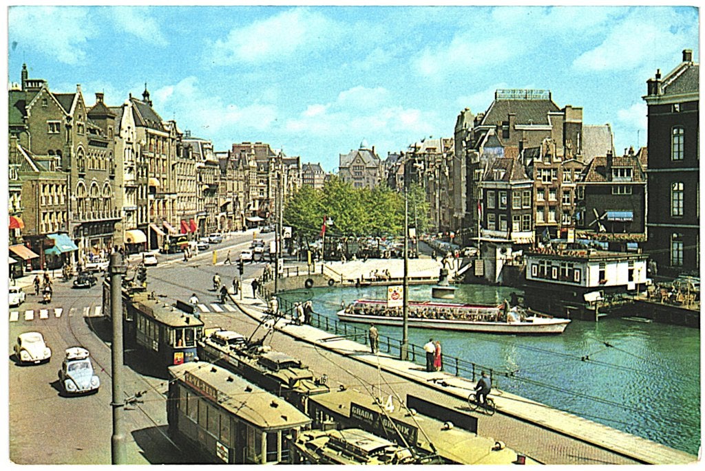 805443	Amsterdam	1969 Tram VW Kever Rokin	Onbschreven, Ophalen of Verzenden, 1960 tot 1980, Ongelopen, Noord-Holland