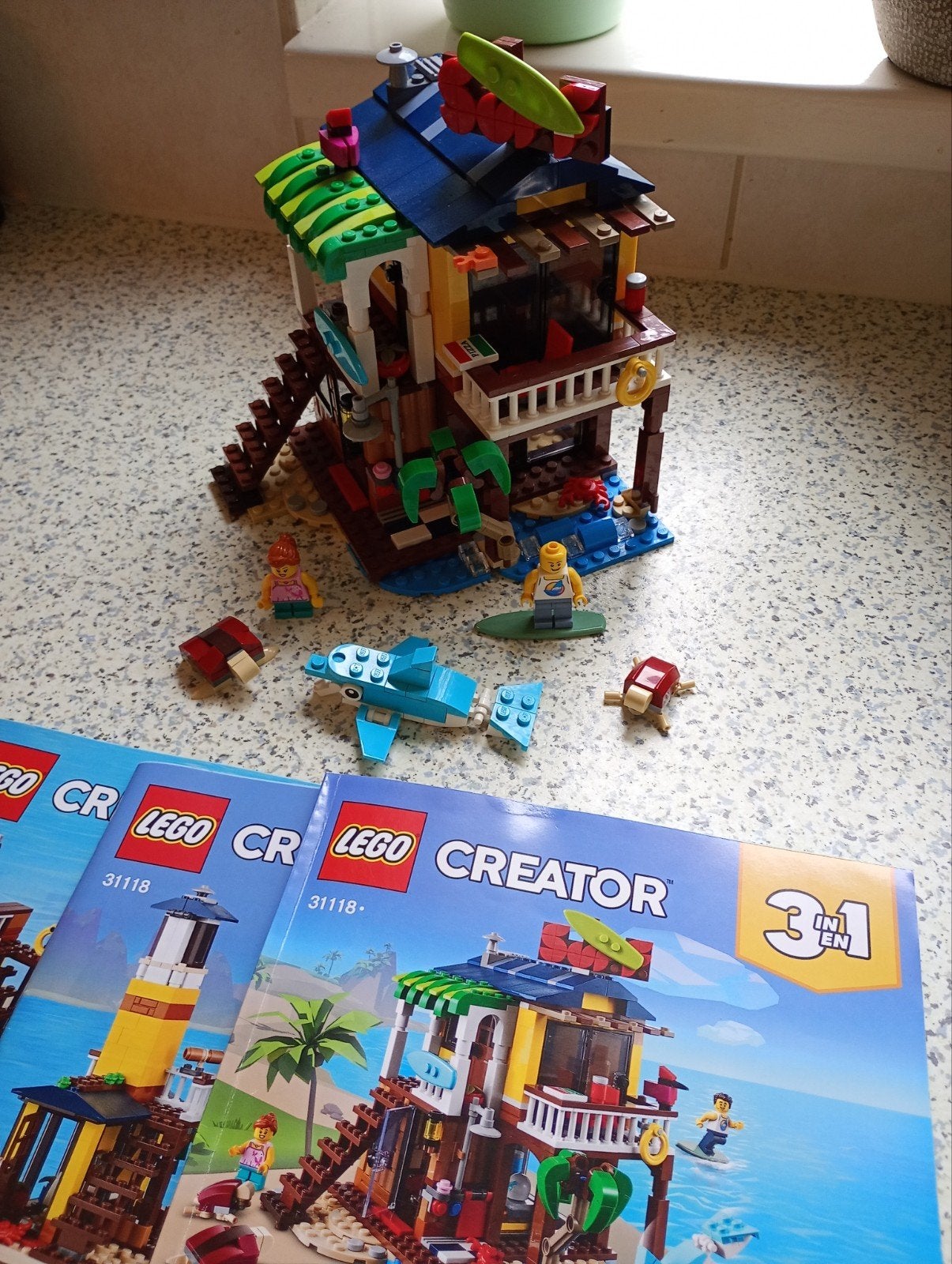LEGO Creator 31118 Surfer Strandhuis 3-in-1, Ophalen, Lego, Zo goed als nieuw, Inclusief instructies