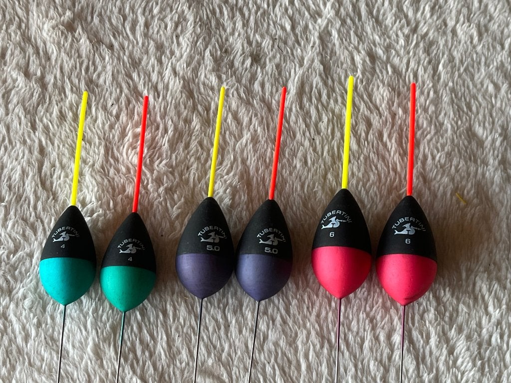 adv 243 / NIEUW serie 6 dobbersTUBERTINI, Ophalen of Verzenden, Nieuw, Dobber of Lood